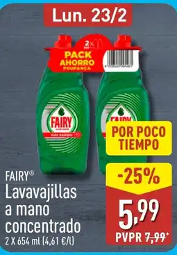 ALDI FAIRY Lavavajillas a mano concentrado oferta