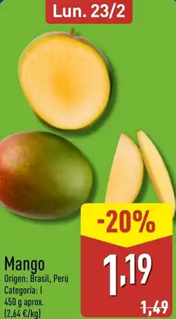 ALDI Mango oferta