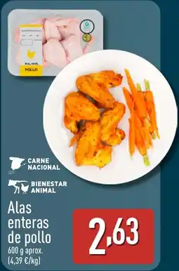 ALDI Alas enteras de pollo oferta