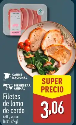 ALDI Filetes de lomo de cerdo oferta