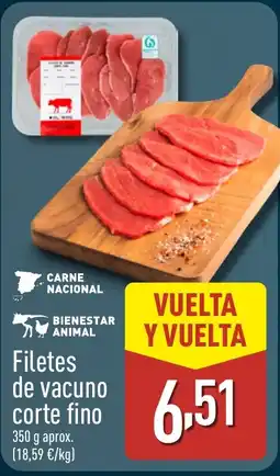 ALDI Filetes de vacuno corte fino oferta