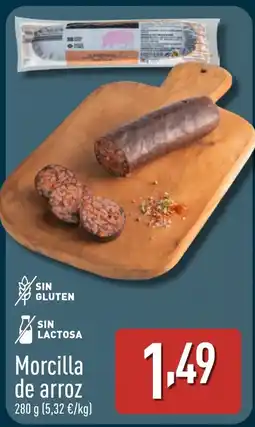 ALDI Morcilla de arroz oferta