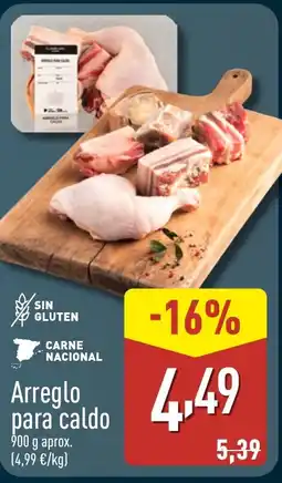 ALDI Arreglo para caldo oferta