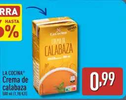 ALDI LA COCINA Crema de calabaza oferta