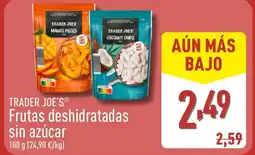 ALDI TRADER JOE'S Frutas deshidratadas sin azúcar oferta