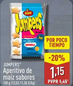 ALDI JUMPERS Aperitivo de maíz sabores oferta