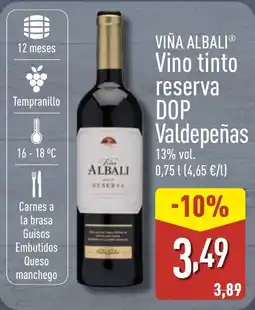 ALDI VIÑA ALBALI Vino tinto reserva DOP Valdepeñas oferta