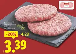 Lidl Burger panate del cerdo y recambio oferta