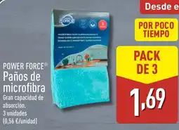 ALDI POWER FORCE Paños de microfibra oferta