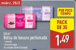 ALDI FOLIA Bolsa de basura perfumada oferta