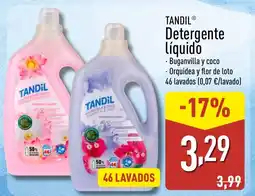 ALDI TANDIL Detergente Líquido oferta