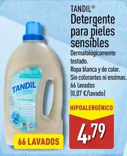 ALDI TANDIL Detergente para pieles sensibles oferta
