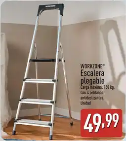 ALDI WORKZONE Escalera plegable oferta