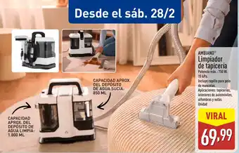 ALDI AMBIANO Limpiador de tapicería oferta