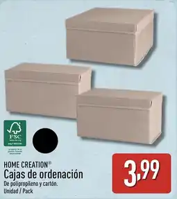 ALDI HOME CREATION Cajas de ordenación oferta