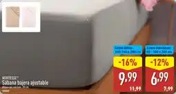 ALDI NOVITESSE Sábana bajera ajustable oferta