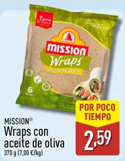 ALDI MISSION Wraps con aceite de oliva oferta