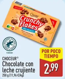 ALDI CHOCEUR Chocolate con leche crujiente oferta