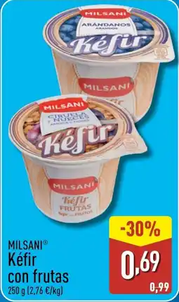 ALDI MILSANI Kéfir con frutas oferta