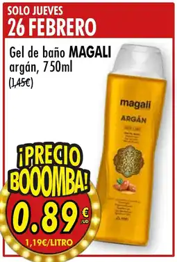 SPAR MAGALI Gel de baño argán oferta