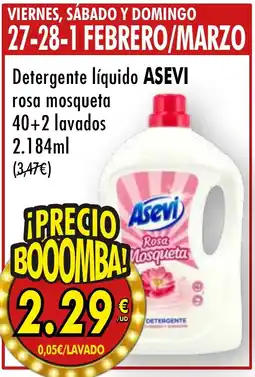 SPAR ASEVI Detergente líquido rosa mosqueta oferta
