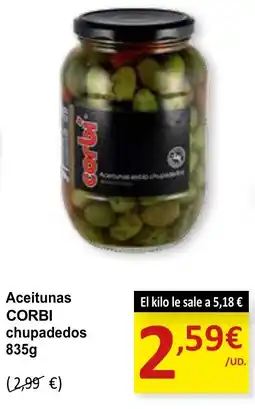 SPAR CORBI Aceitunas chupadedos oferta