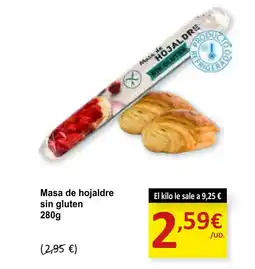SPAR Masa de hojaldre sin gluten oferta