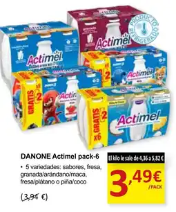 SPAR DANONE Actimel pack-6 oferta