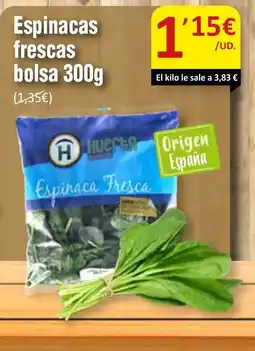 SPAR Espinacas frescas bolsa oferta