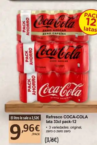 SPAR COCA-COLA Refresco oferta