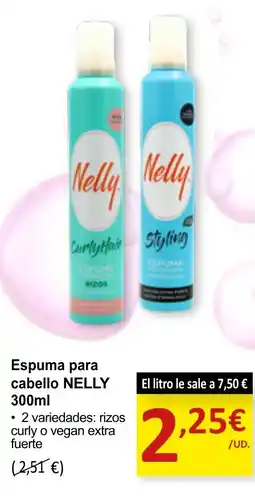 SPAR NELLY Espuma para cabello oferta