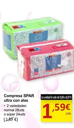 SPAR SPAR Compresa ultra con alas oferta