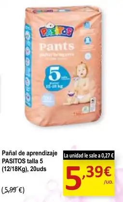 SPAR PASITOS Pañal de aprendizaje talla 5 oferta