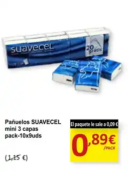 SPAR SUAVECEL Pañuelos mini 3 capas oferta