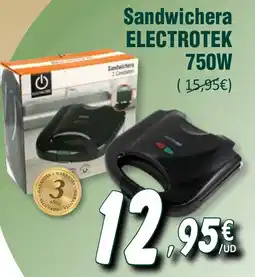 SPAR ELECTROTEK Sandwichera 750W oferta