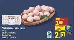 Lidl Albóndigas de pollo y pavo oferta