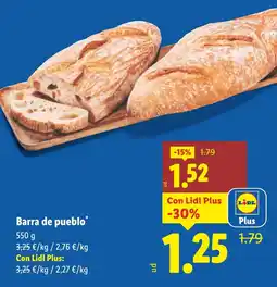 Lidl Barra de pueblo oferta