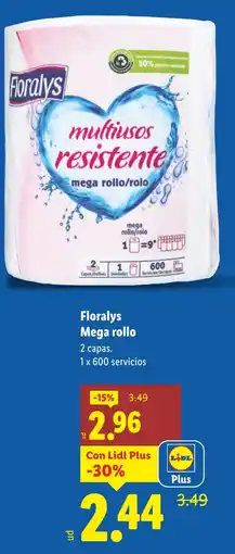 Lidl FLORALYS Mega rollo oferta