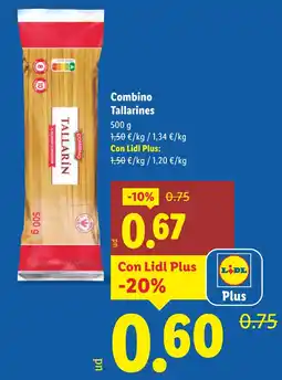Lidl COMBINO Tallarines oferta