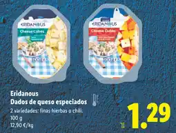 Lidl ERIDANOUS Dados de queso especiados oferta