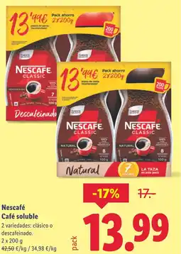 Lidl NESCAFE Café soluble oferta