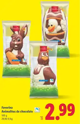 Lidl FAVORINA Animalitos de chocolate oferta
