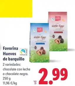 Lidl FAVORINA Huevos de barquillo oferta