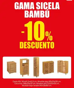 Bricoking GAMA SICELA BAMBÚ oferta