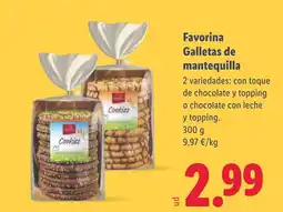 Lidl FAVORINA Galletas de mantequilla oferta