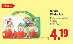 Lidl KINDER Joy oferta