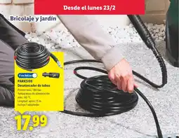 Lidl PARKSIDE Desatascador de tubos oferta