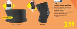 Lidl CRIVIT Cinturón lumbar / Rodillera oferta