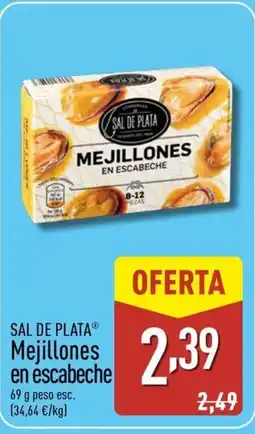 ALDI SAL DE PLATA Mejillones en escabeche oferta