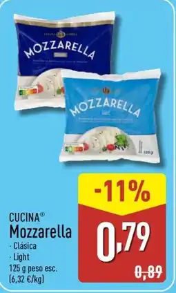 ALDI CUCINA Mozzarella oferta